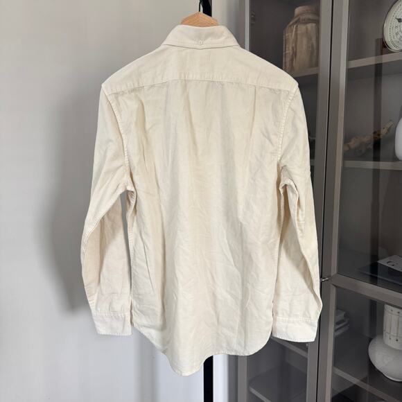 Taylor Stitch The Jack Oat Corduroy Button Down Long Sleeve Shirt 38 NEW Cream - Picture 5 of 7